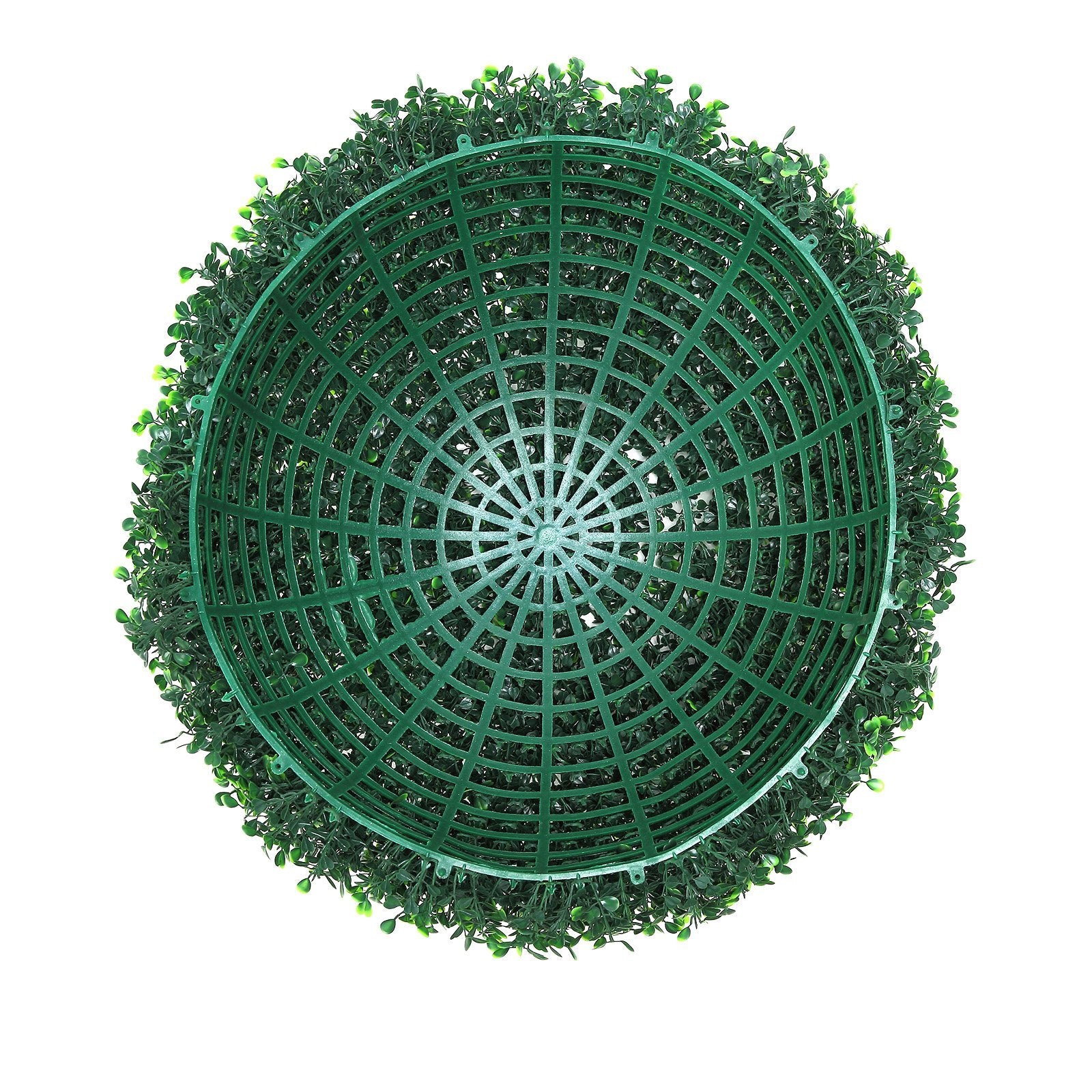 VEVOR Artificial Topiaries Boxwood Trees, 20Tall  2 Pieces , Ball Shape Faux Topiaries Plant, All Year Green Feaux Plant Decorative Balls For Backyard, Balcony,Garden, Wedding And Home